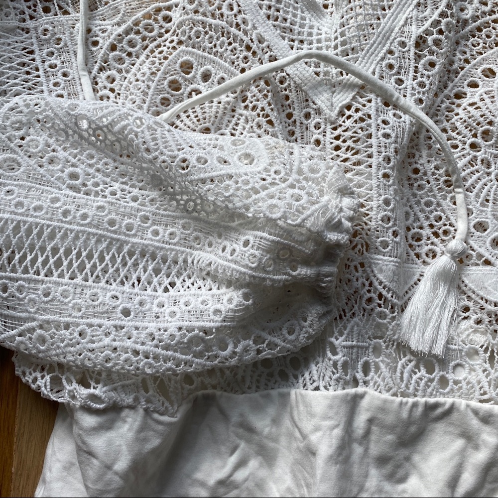 Jasmine Long Sleeve Bodysuit white pattern - Picture 9 of 16